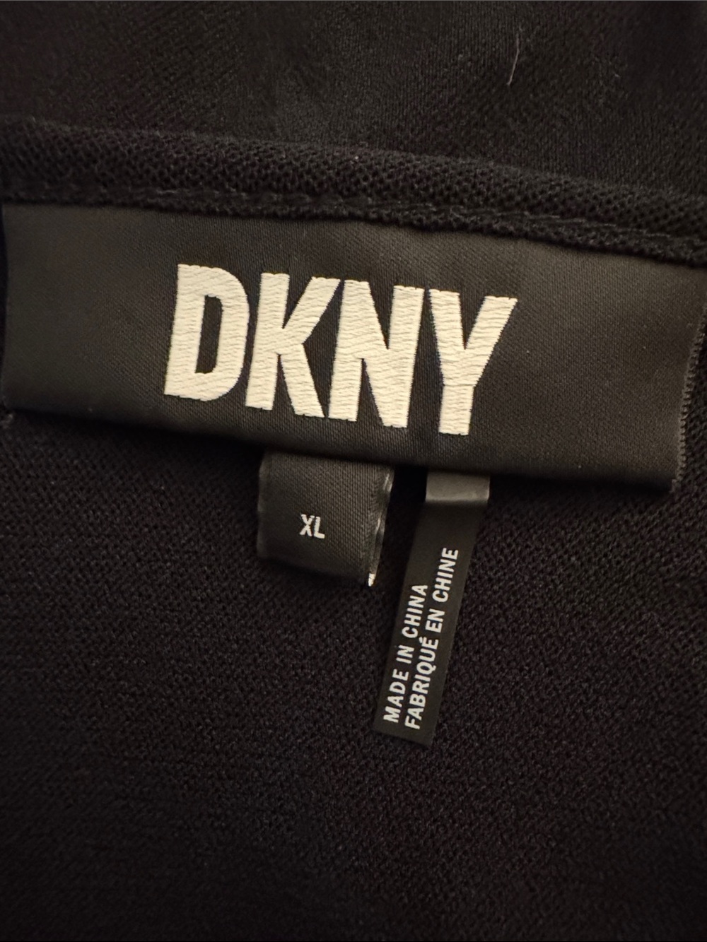 DKNY Black Scoop-Neck Mesh-Sleeve Bodysuit - Picture 3 of 3